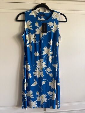 Tommy Hilfiger Blue Floral Midi Dress